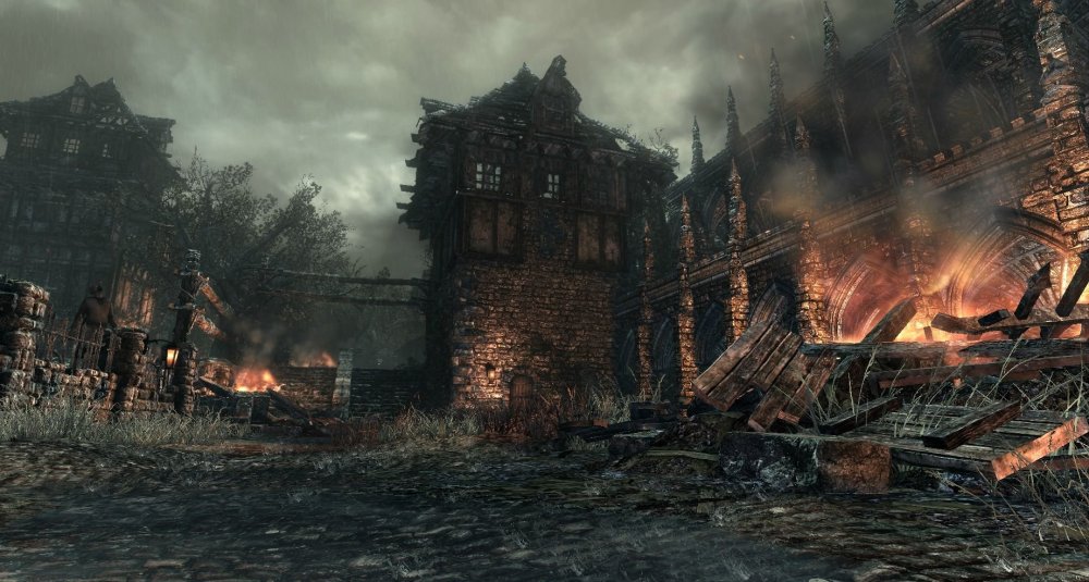 Горящая деревня DND