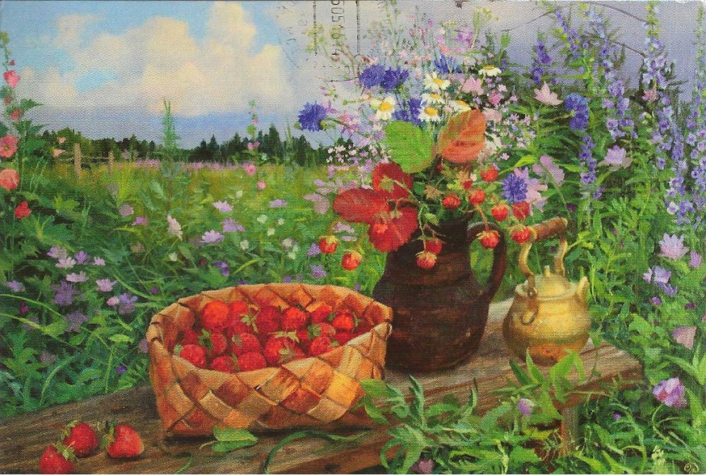 Владимир Жданов летний натюрморт