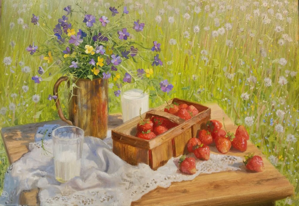 Художник Владимир Жданов летние картины