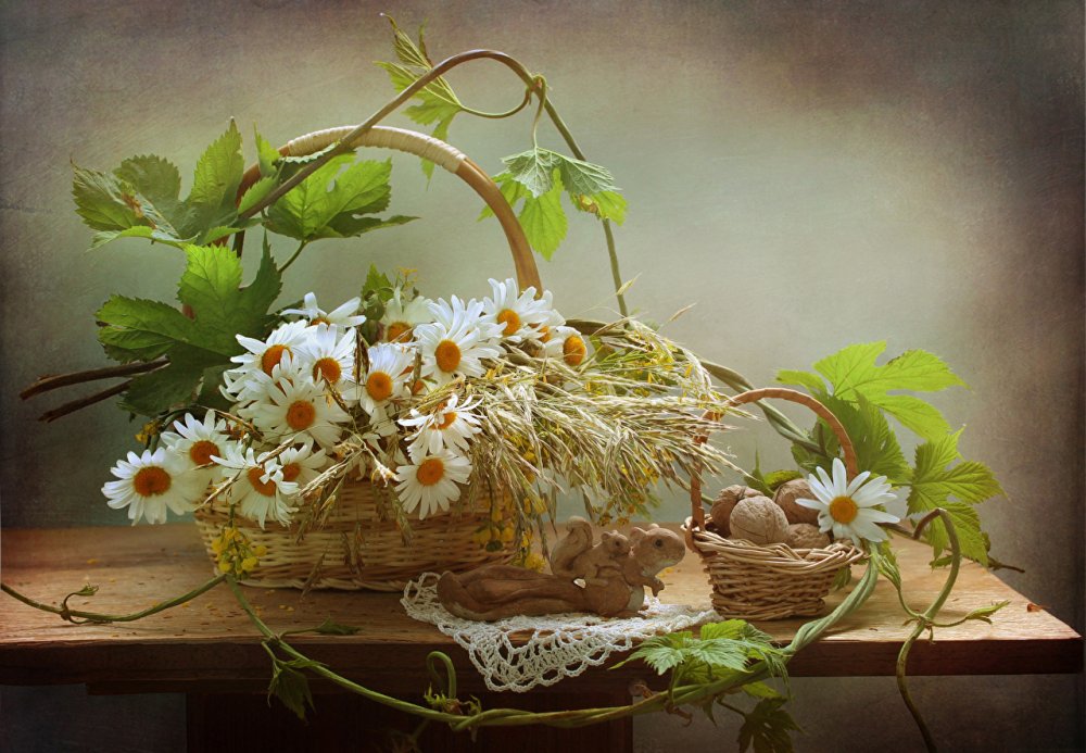 Летний натюрморт с цветами