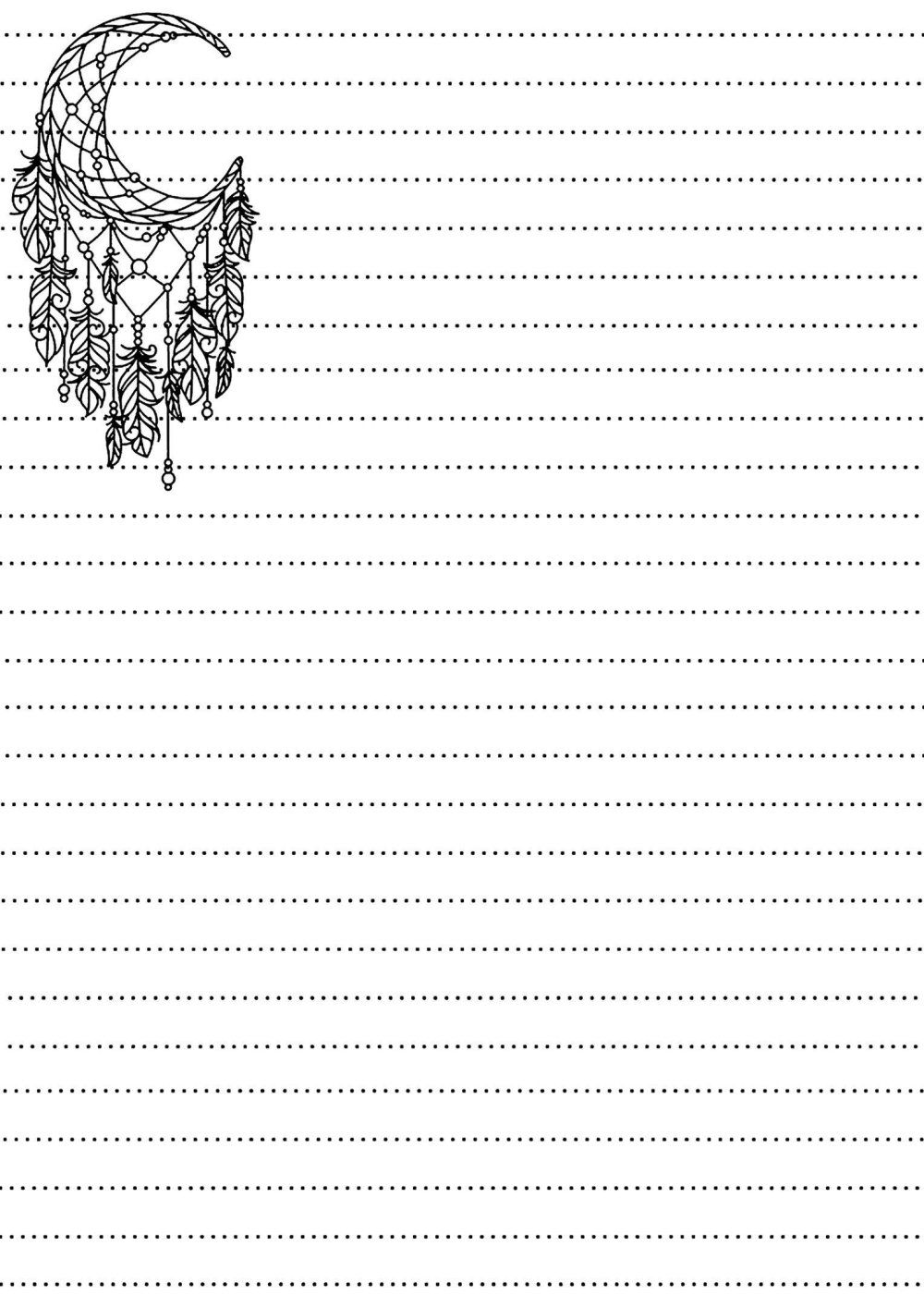 Разлинованные листы для блокнота