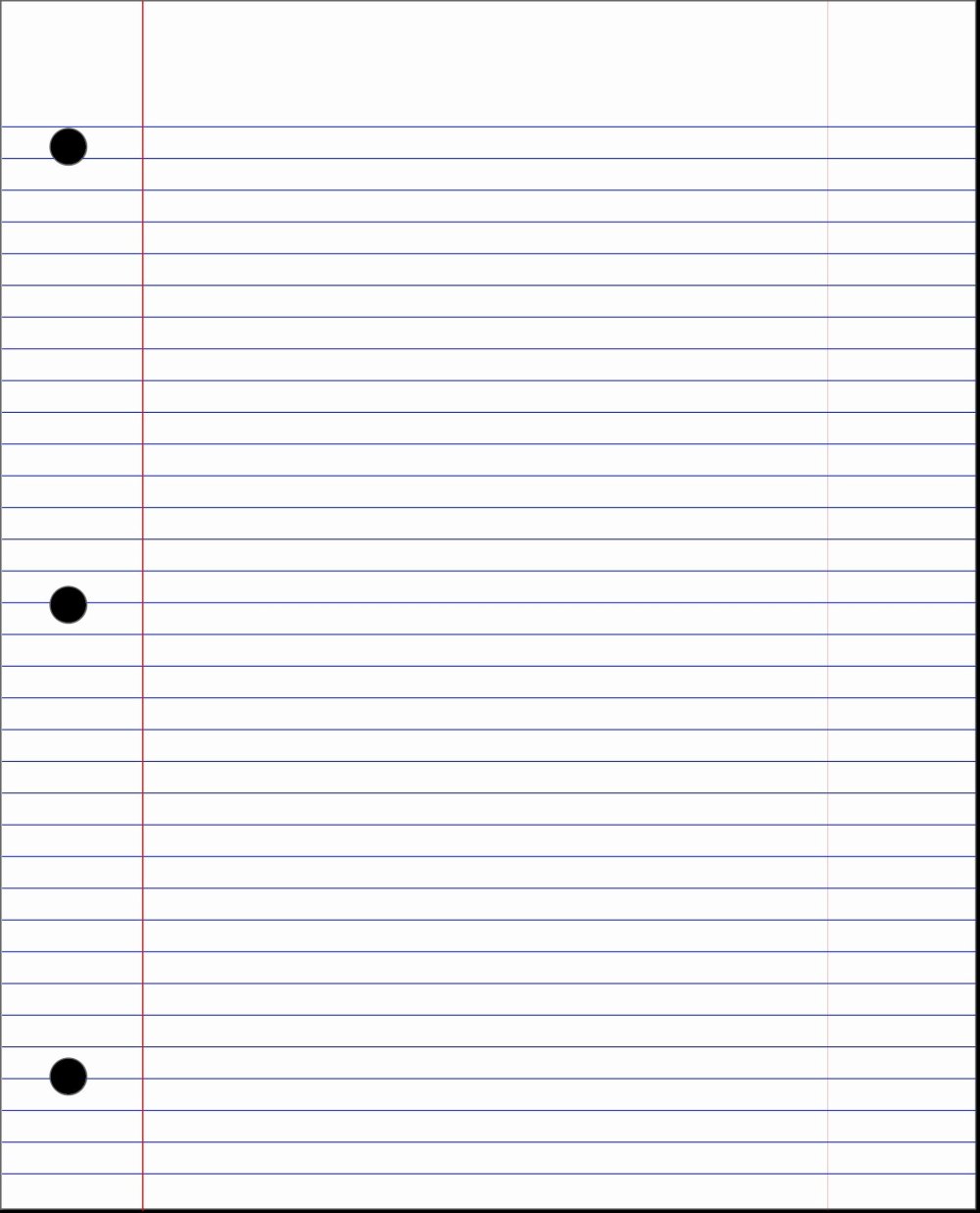 Линованные листы для блокнота