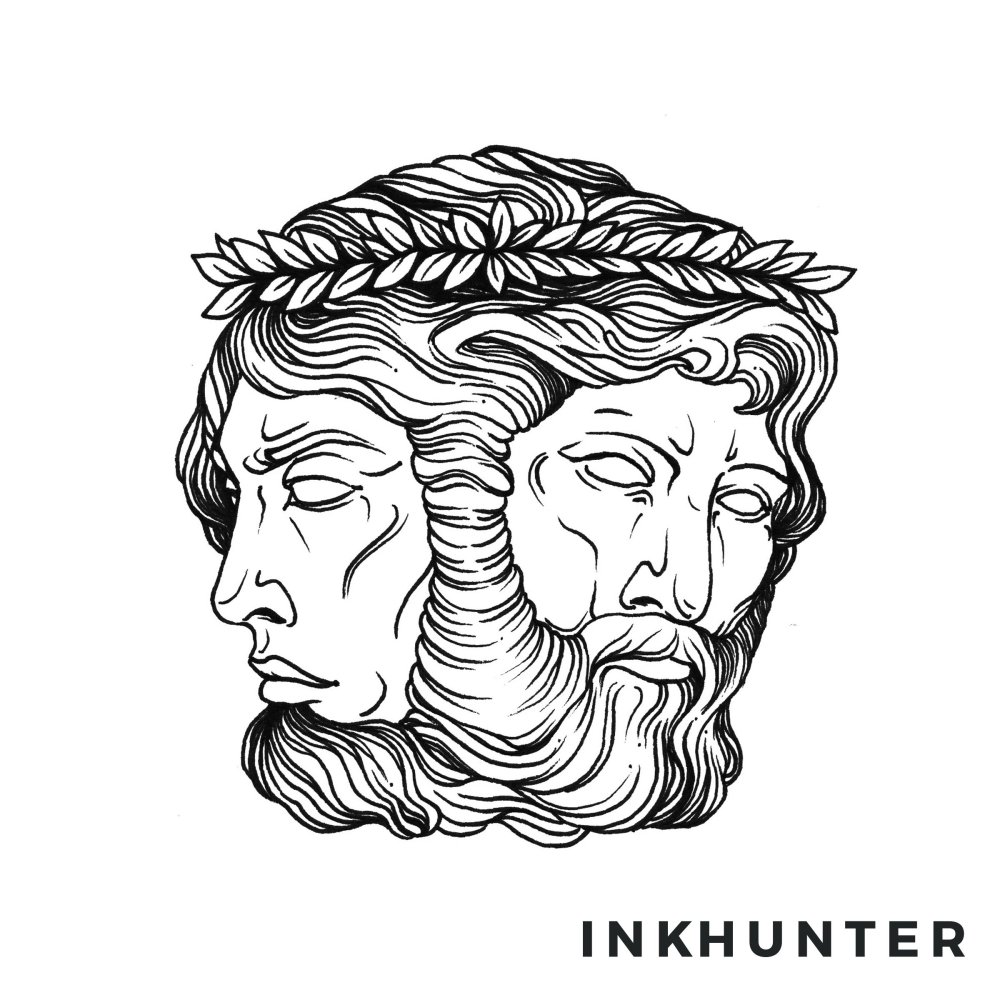 Бог Янус Двуликий тату