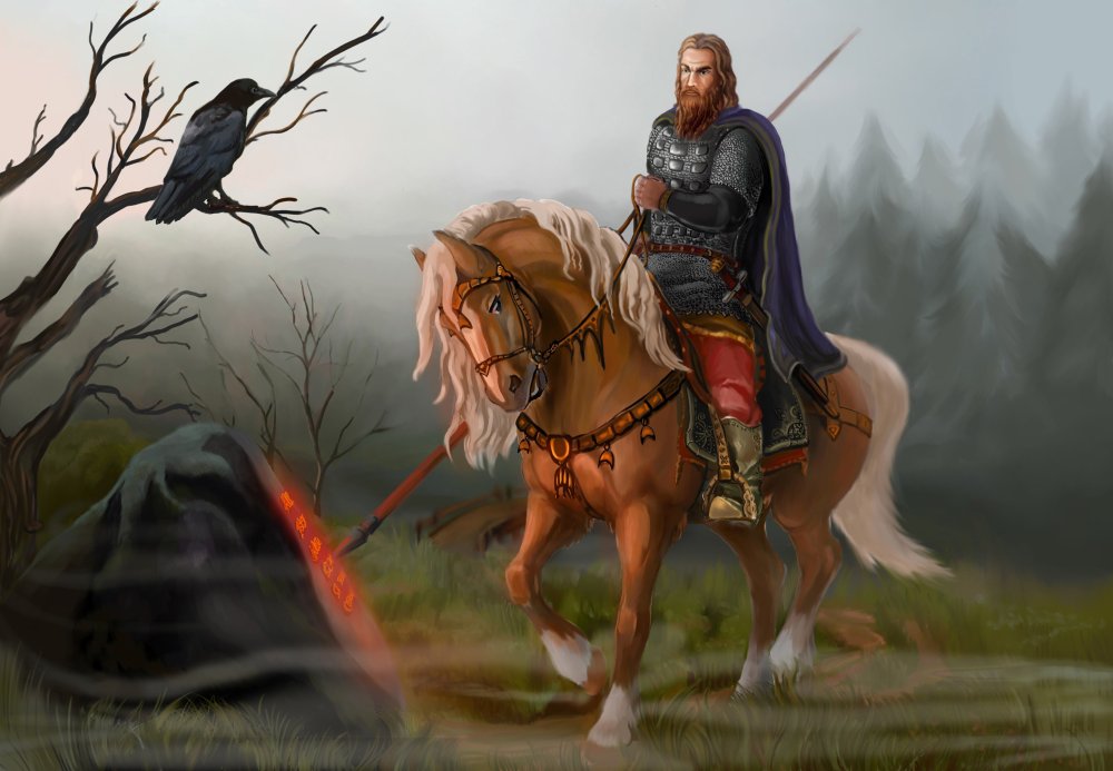 Три богатыря и Шамаханская царица Илья Муромец