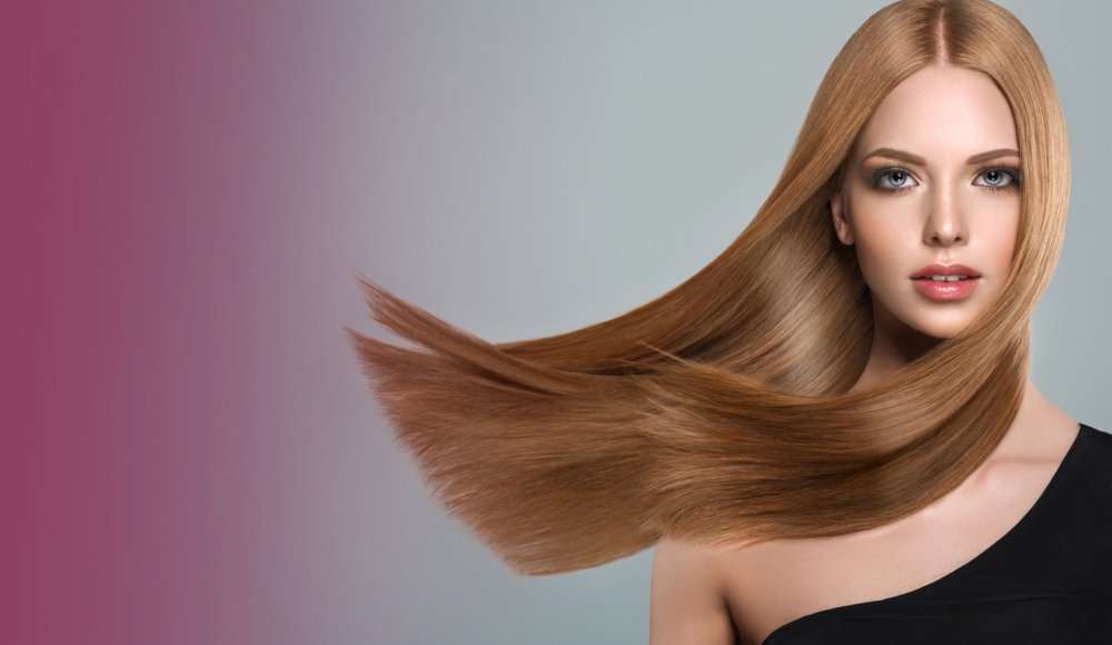 Прядь волос на белом фоне