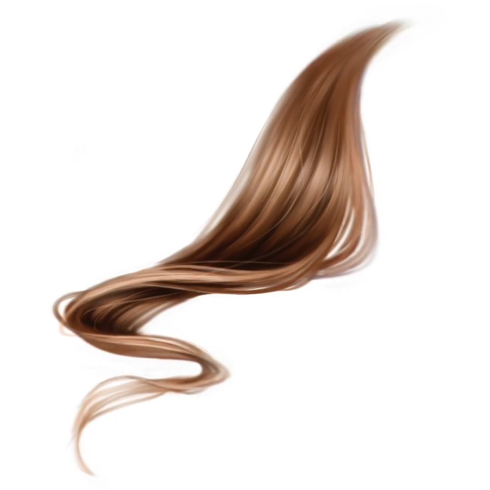 Локоны на белом фоне