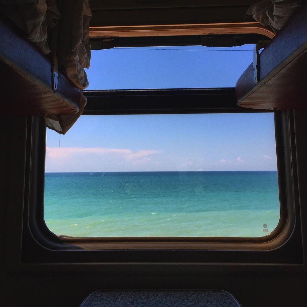 Окно вагона поезда