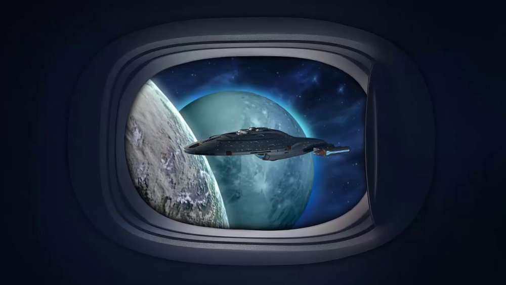 Иллюминатор космический вектор