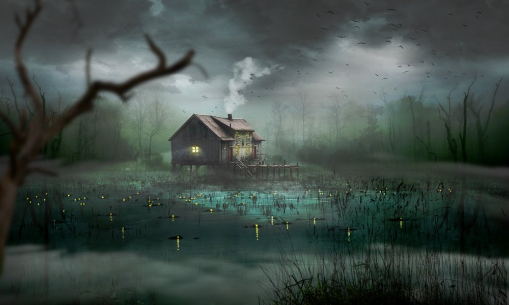 Болотные блуждающие огни