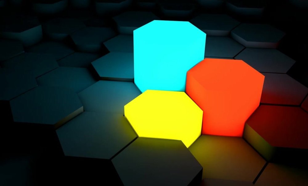 Разноцветные шестиугольники