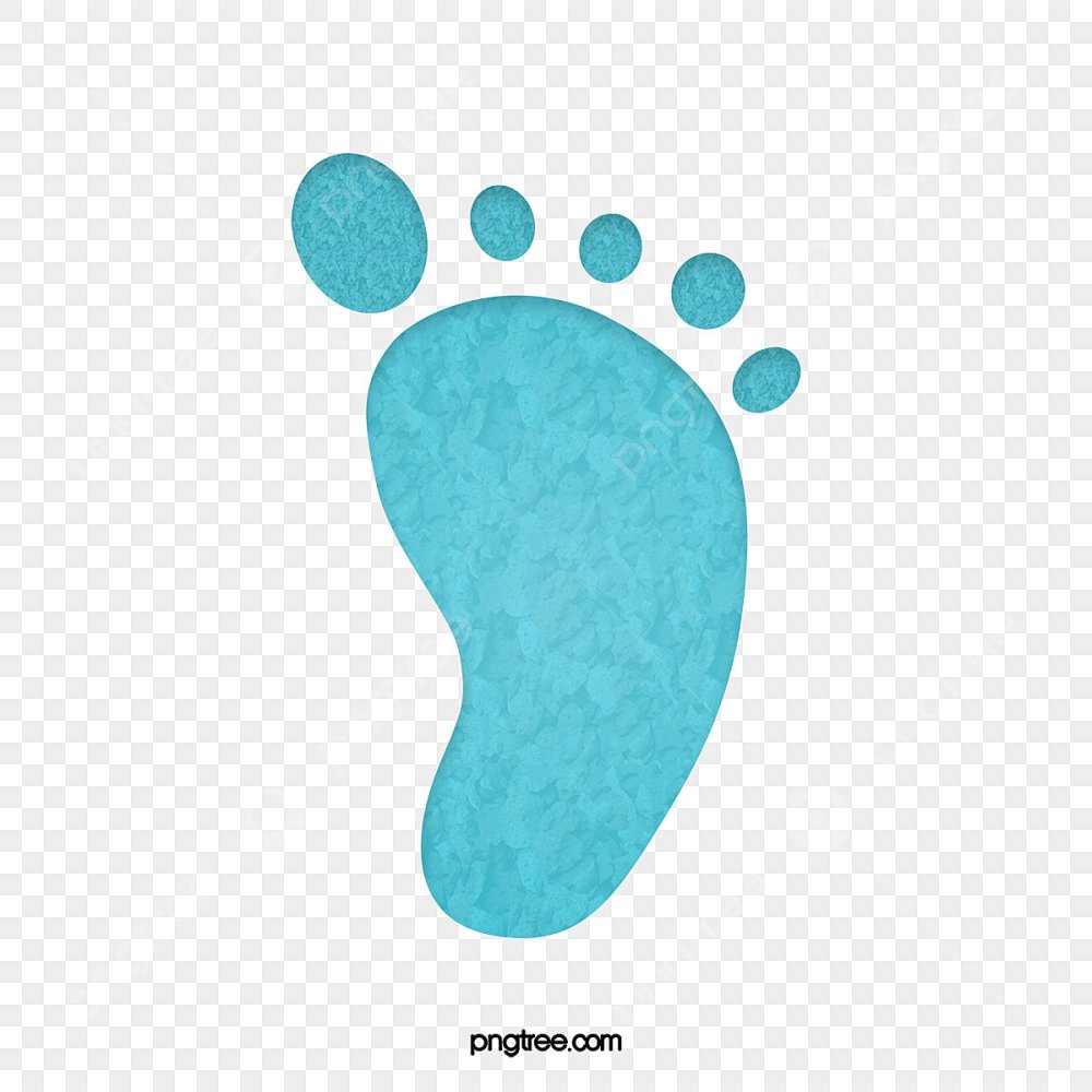 Акварельная иллюстрация отпечаток ноги