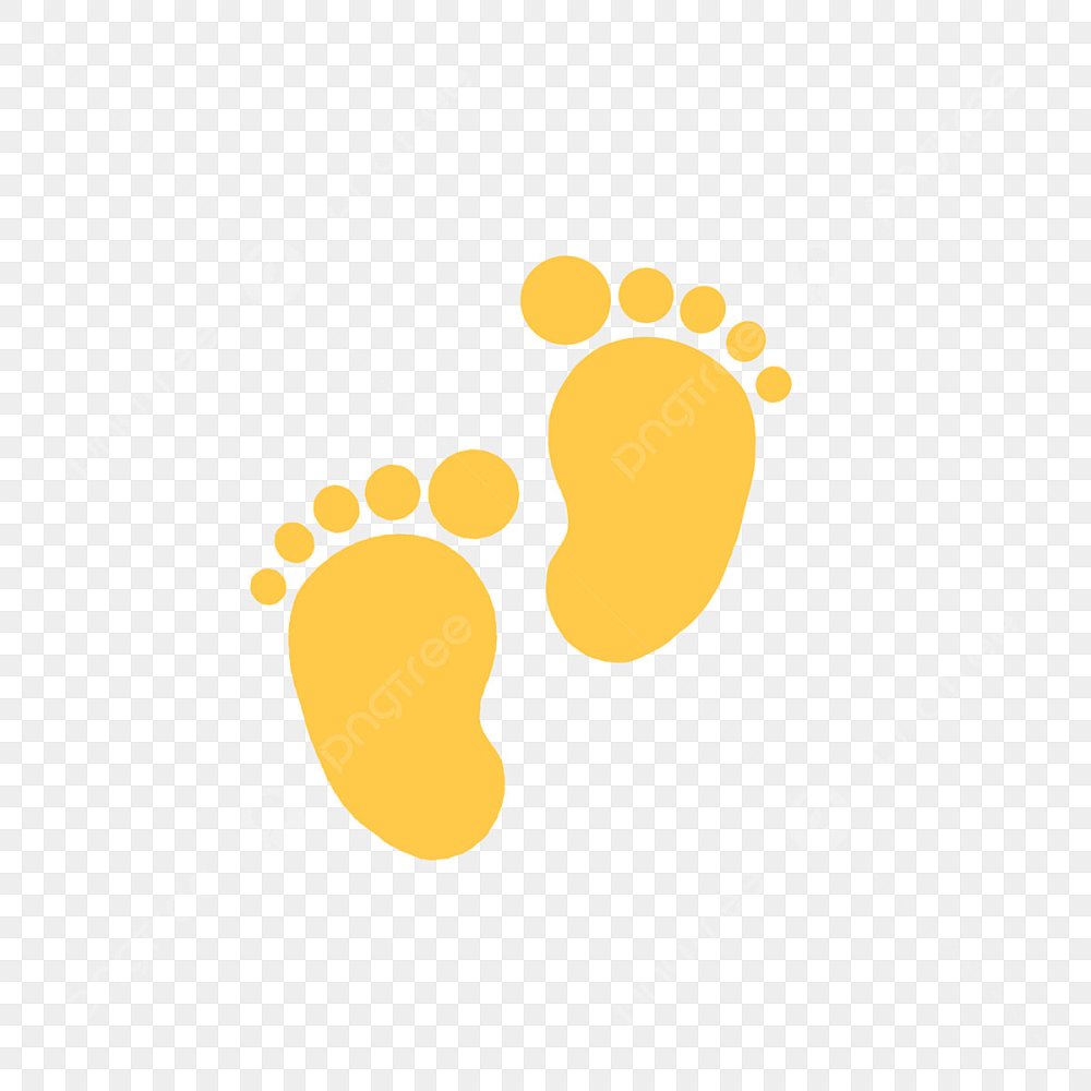 Желтые следы для детей