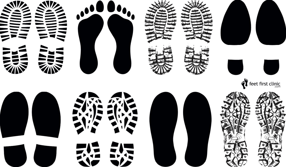 Отпечатки женской обуви