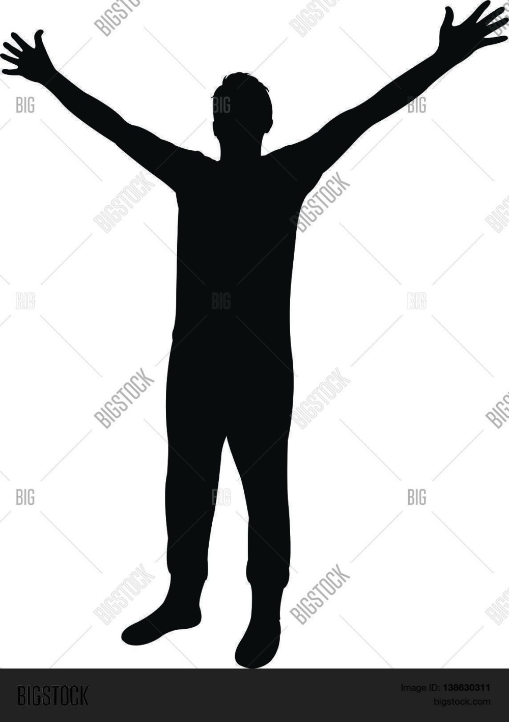 Человек с распахнутыми руками