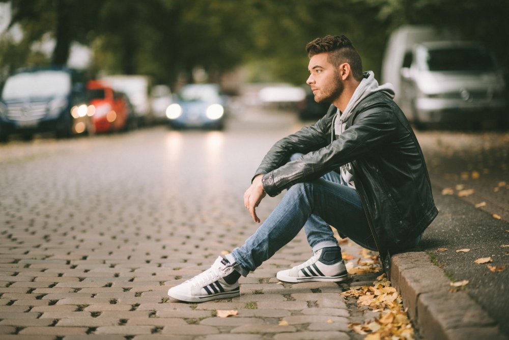 Мужская фотосессия на улице