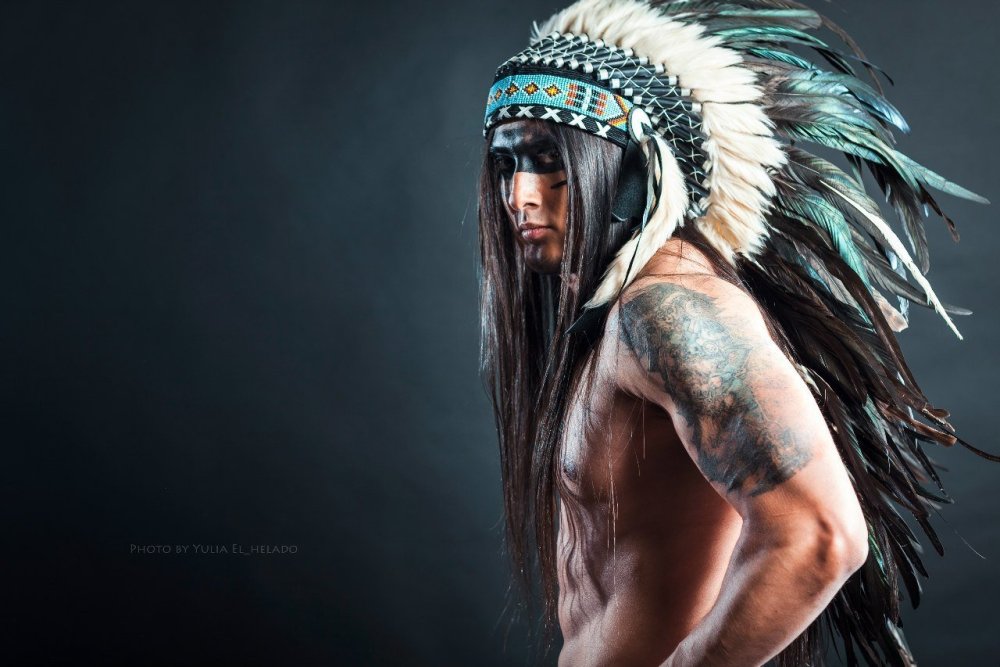 Макияж индейцев мужчин