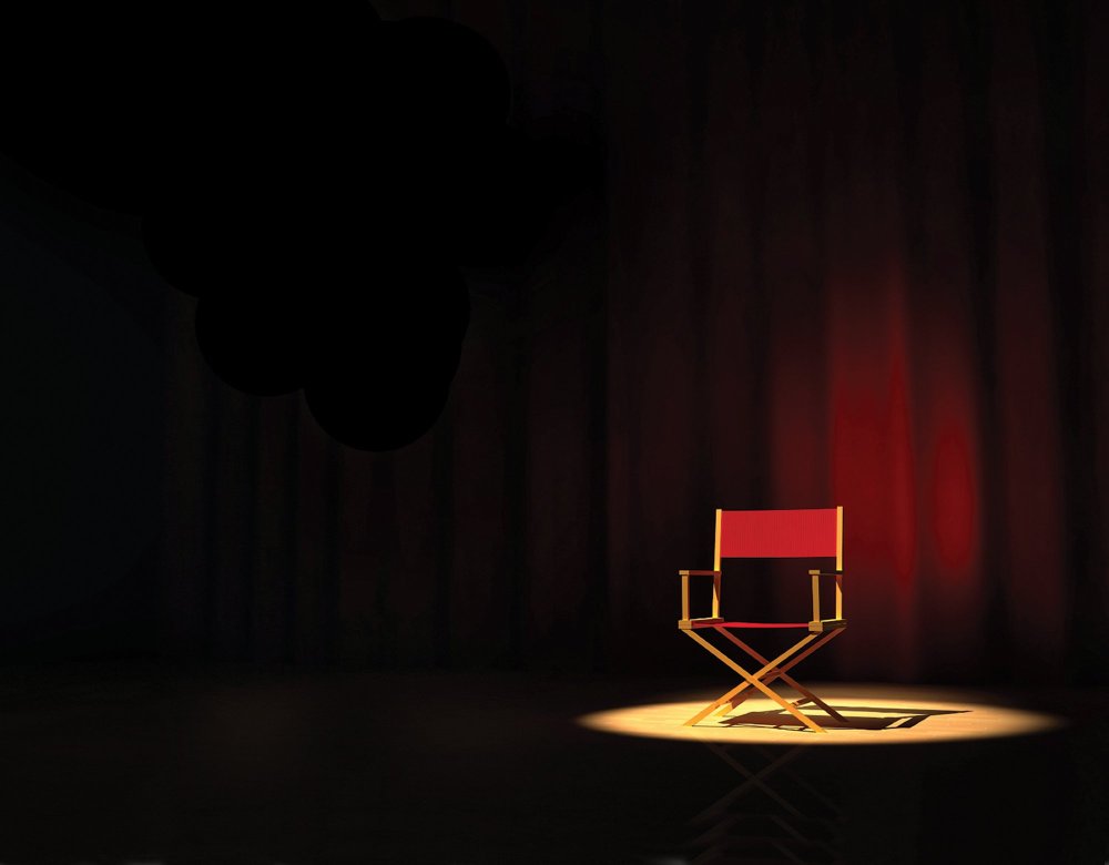 Стул на сцене театра
