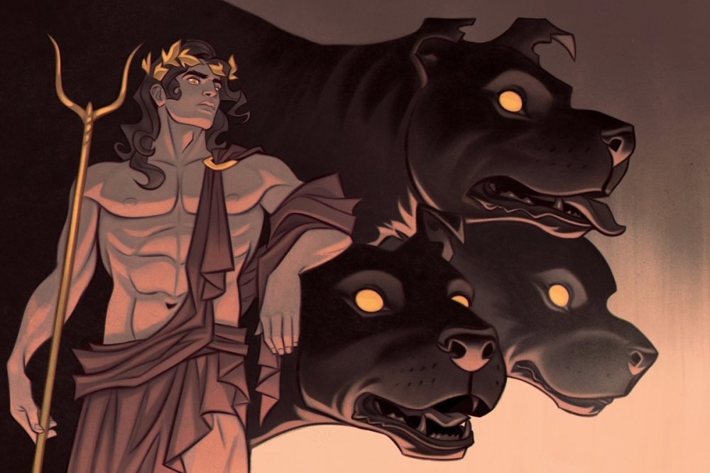 Аид и Персефона и Цербер