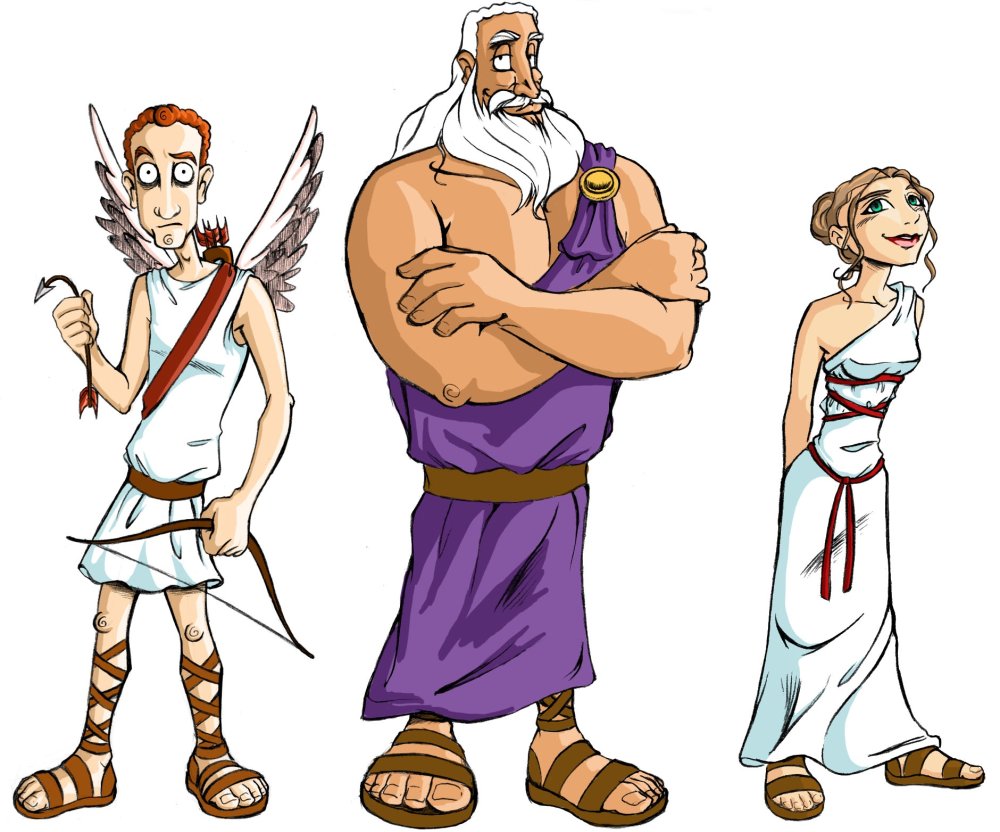 Мультяшные боги древней Греции