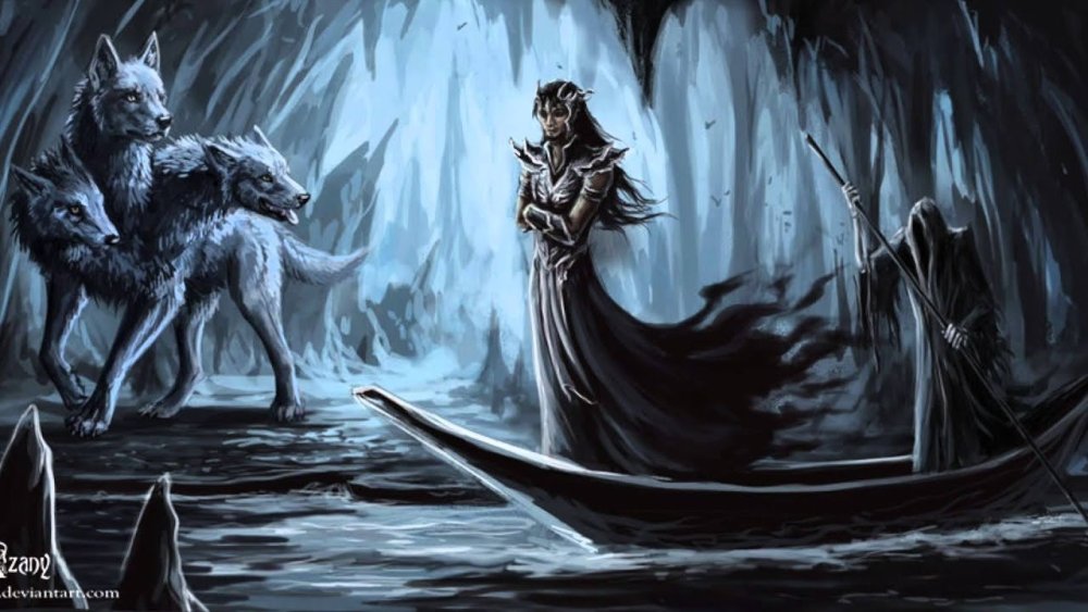 Аид и Цербер статуя