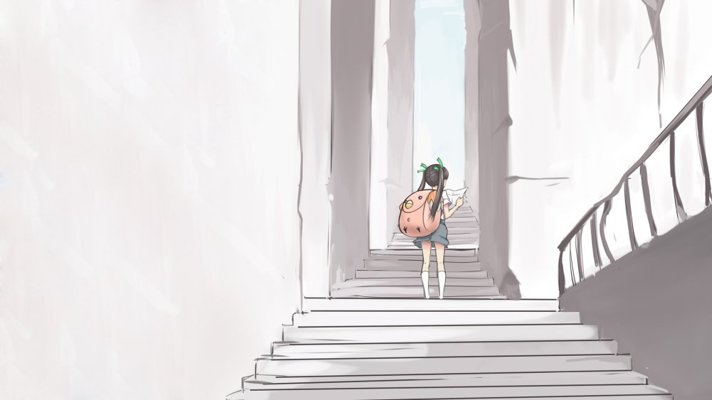 Человек на лестнице референс