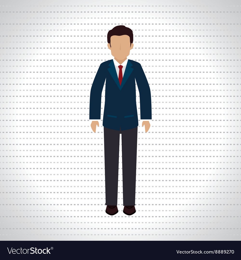 Человечек нарисованный с галстуком