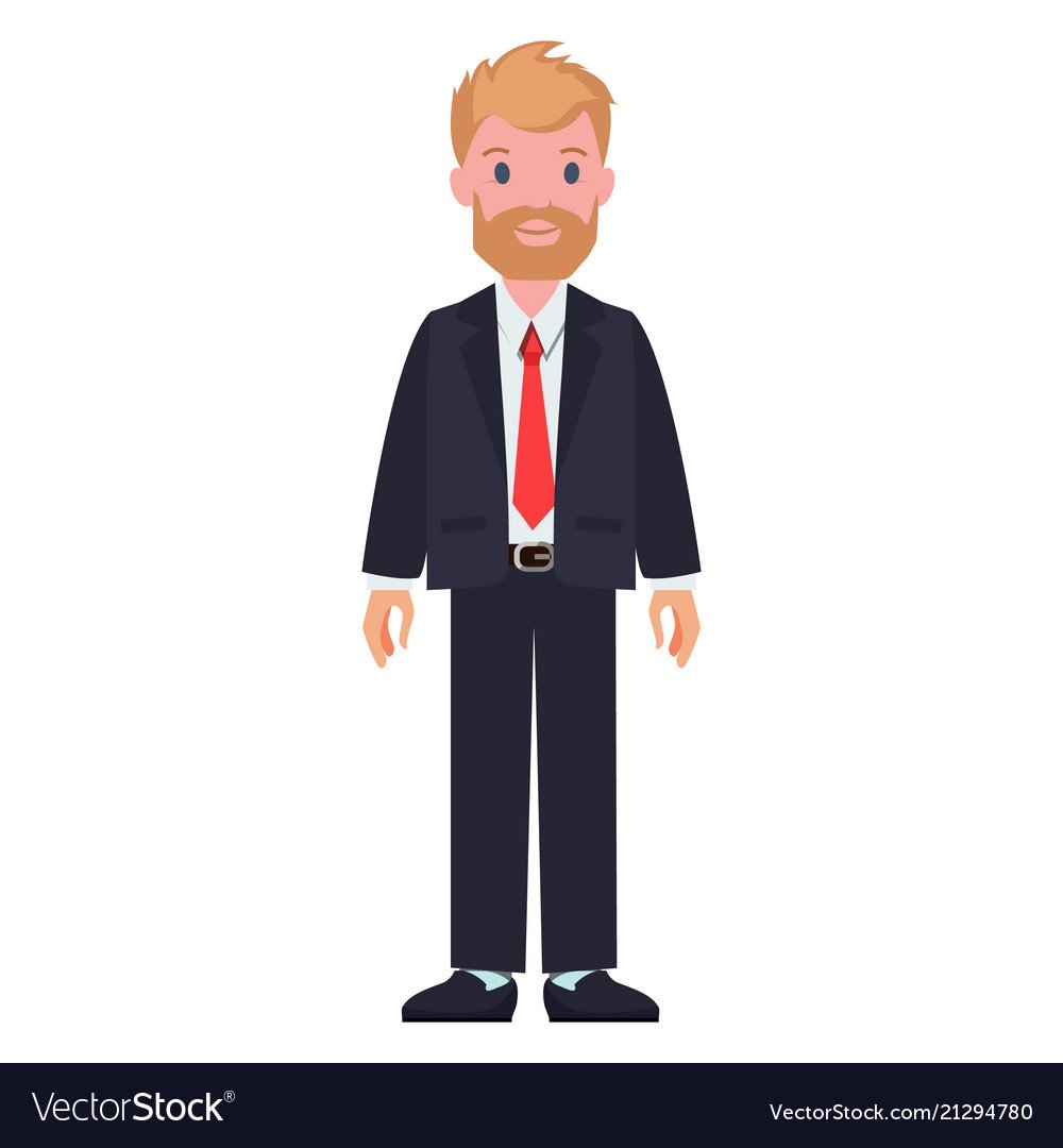 Человек в галстуке без фона