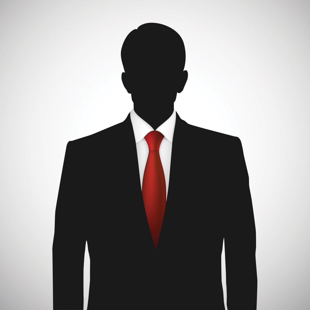 Силуэт человека в костюме