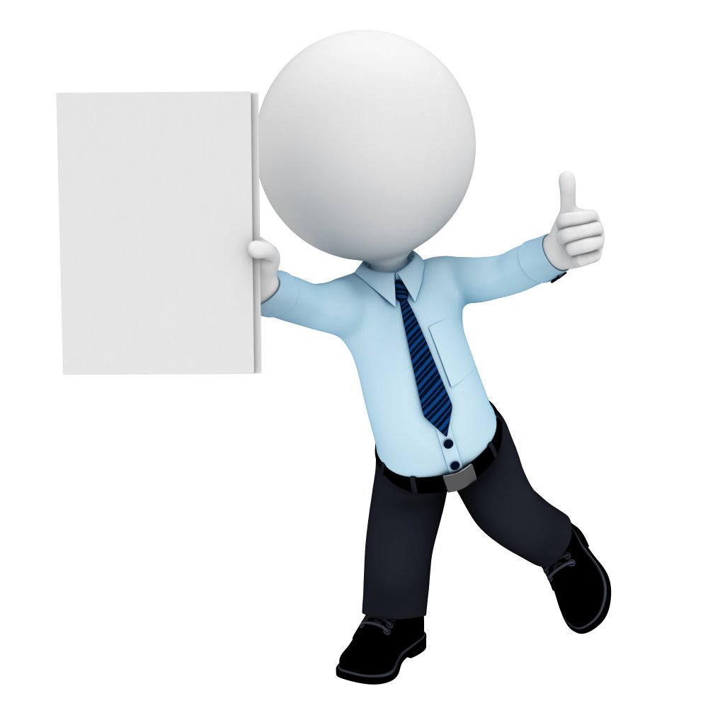 Белый человечек в галстуке