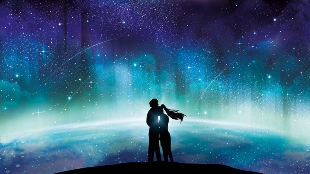 Мужчина и женщина космос