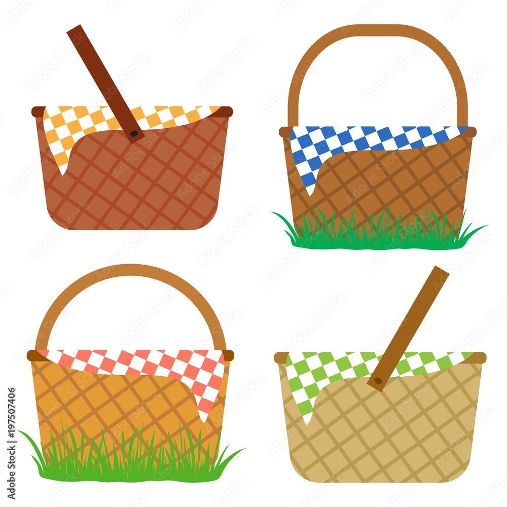 Корзина для пикника рисунок