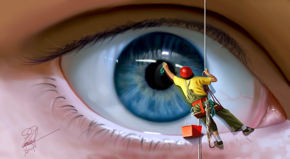 Слепые глаза арт