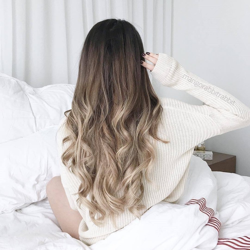 Красивые волосы со спины