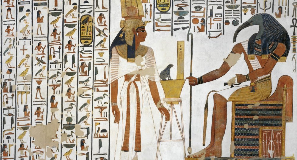 Жрецы древнего Египта фрески