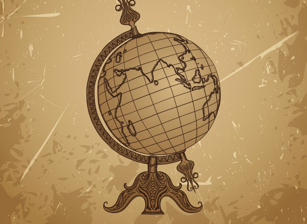 Глобус Винтаж