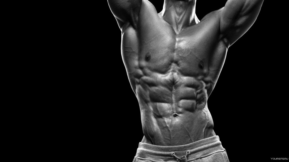 Пресс парня Эстетика