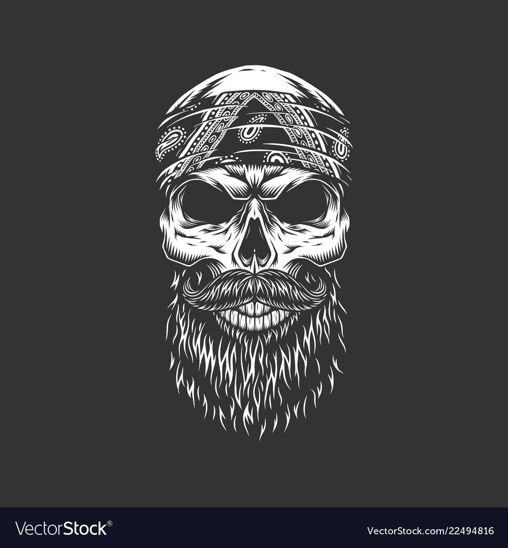 Череп с бородой