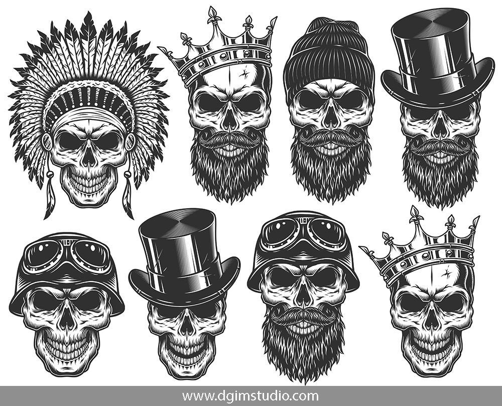 Череп с бородой