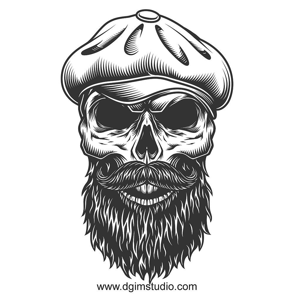 Череп с бородой