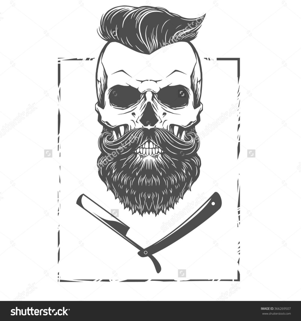 Череп с бородой