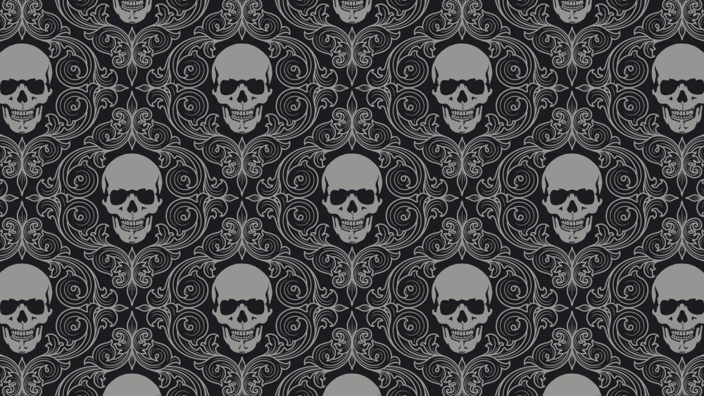 Череп в шапке с бородой