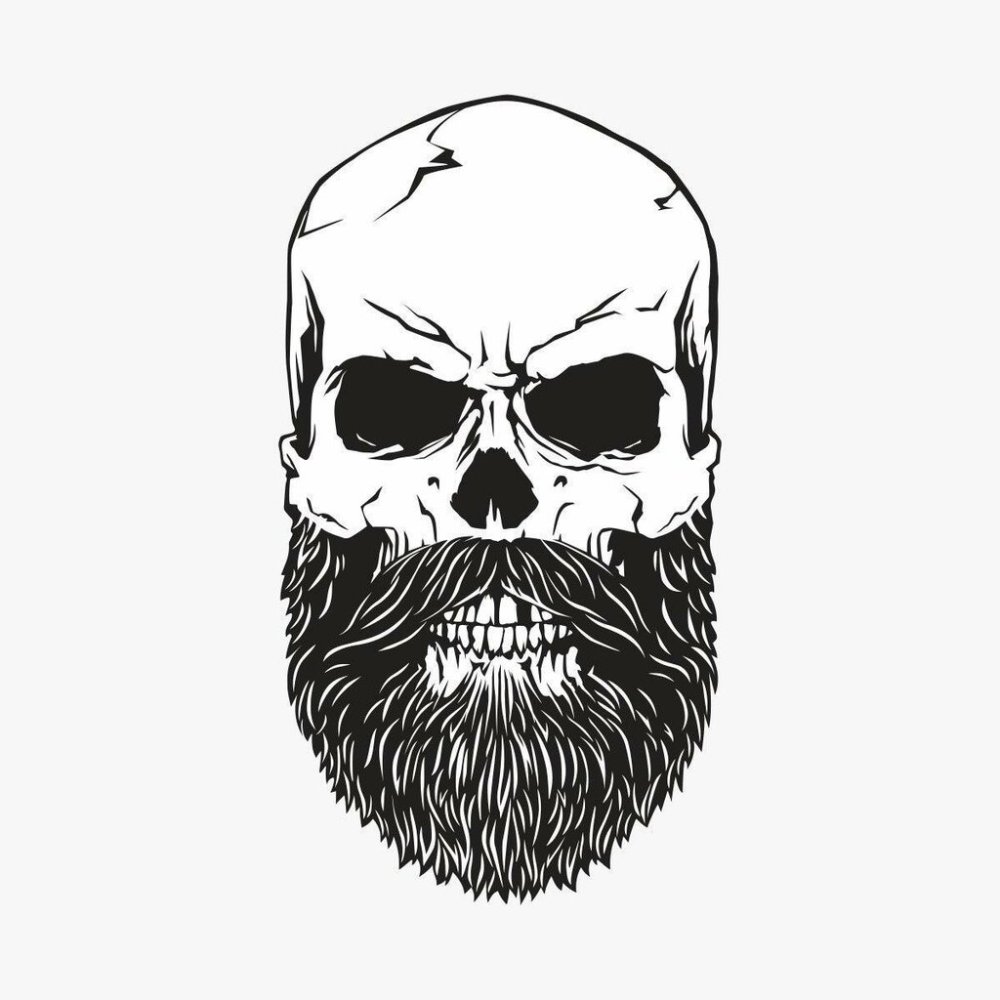 Череп с бородой