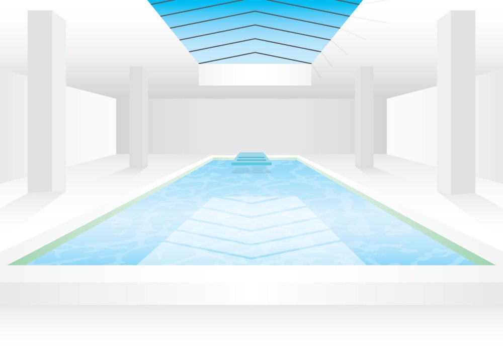 Фон бассейн мультяшный