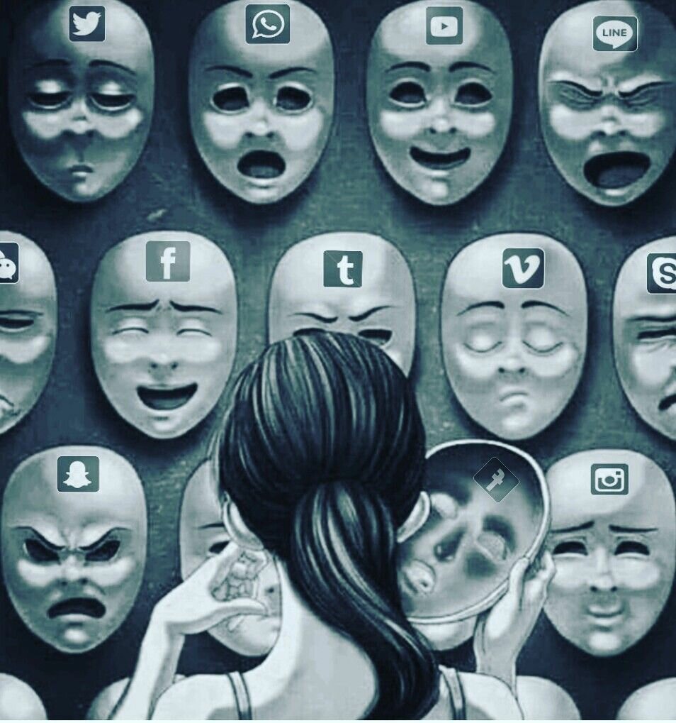 Коллаж из фотографий людей