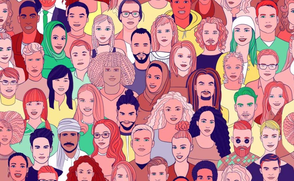 Национальности людей арт