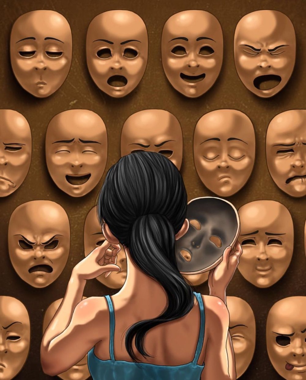 Много нарисованных людей