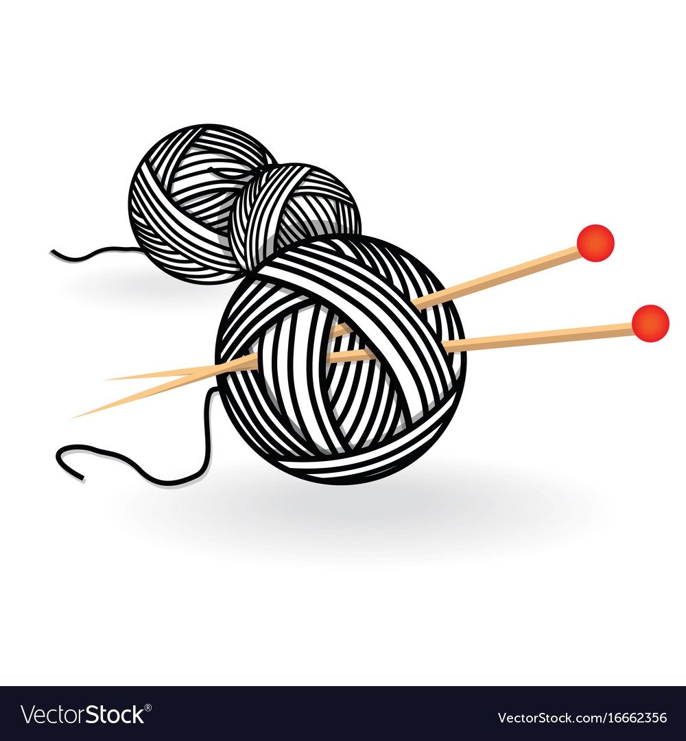 Клубок ниток с иголками