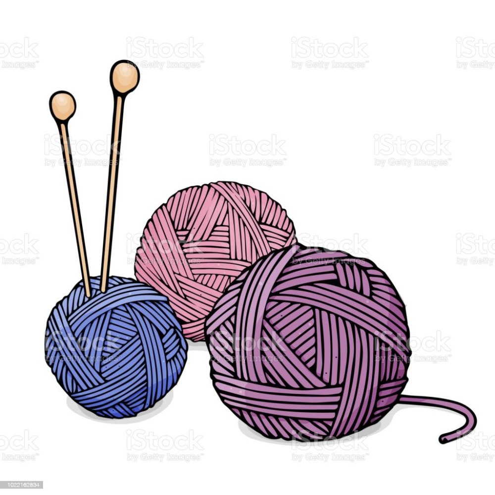 Моток ниток со спицами