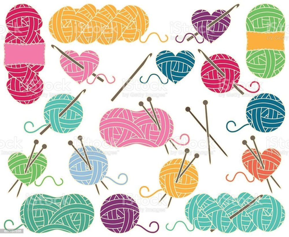 Нитки для вязания фон