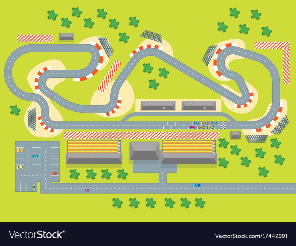 Трасса для машинок вид сверху
